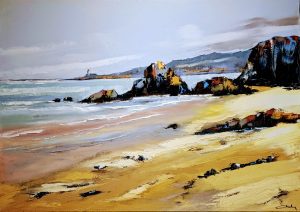 Le phare de Pontusval-huile au couteau-70-50