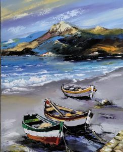 Rivage corse-huile au couteau-50-40