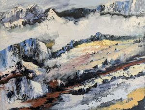 montée de brouillard sur le vercors-huile au couteau-65-50