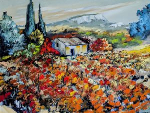 Vigne en diois-huile au couteau-65-50