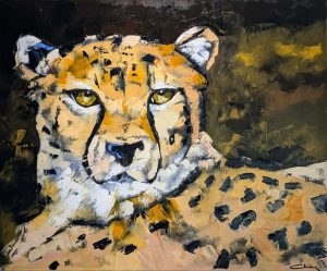 Guépard - Huile au couteau - Patrick Clichy